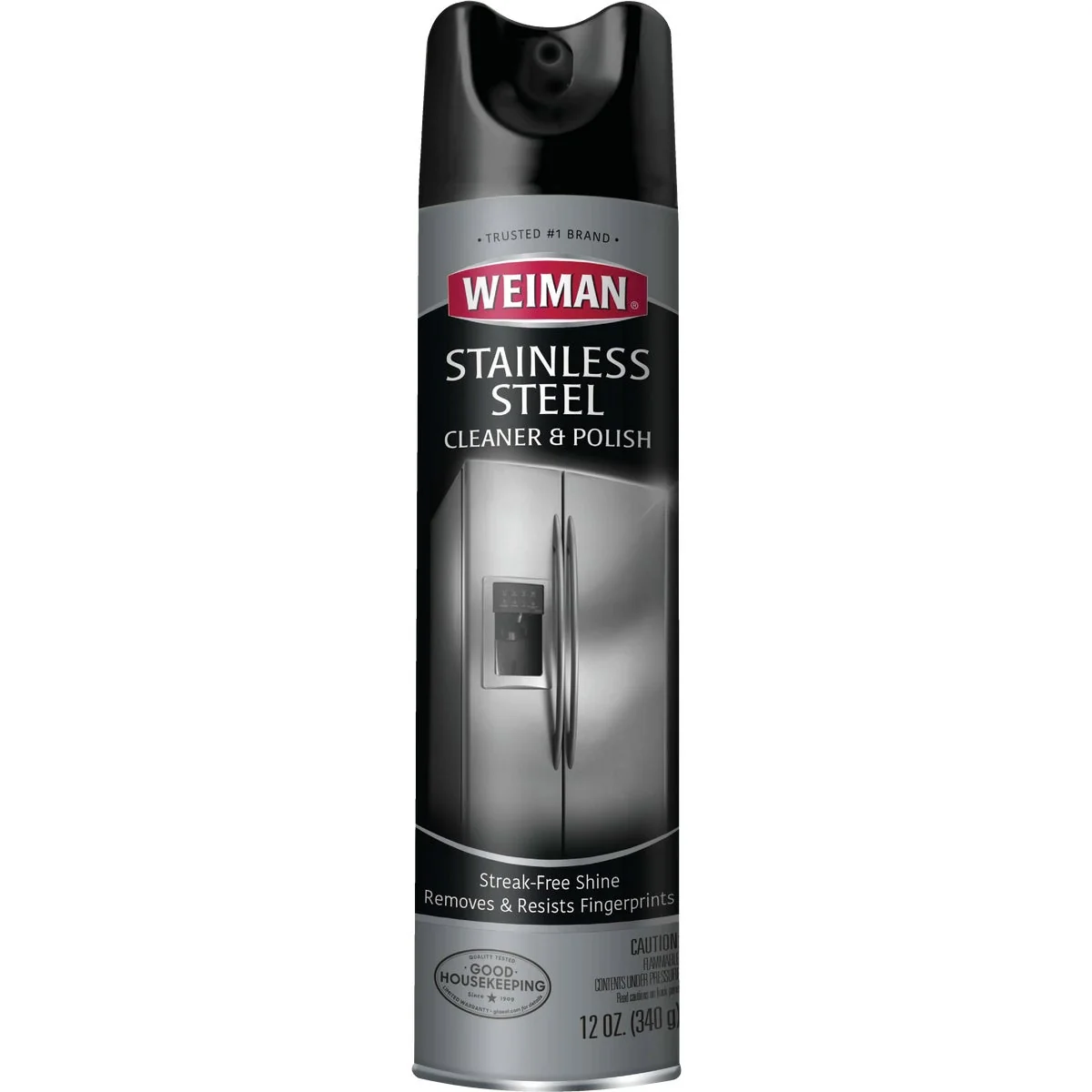 Refined Weiman 12 Oz. Stainless Steel Aerosol Cleaner Polish Fine Crafted