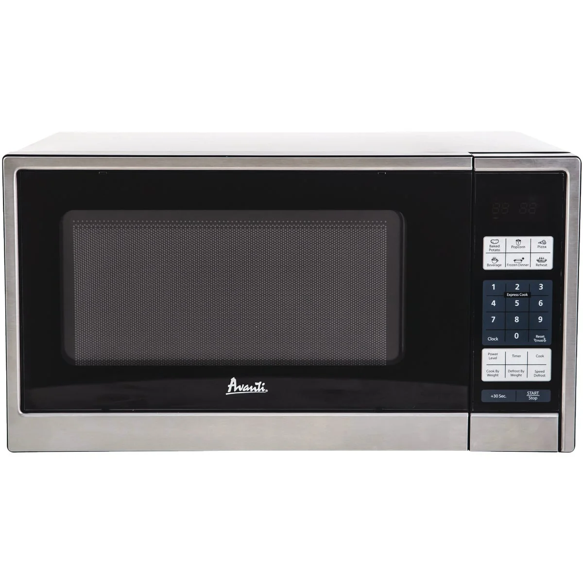 Premium Material Avanti 1.1CF 1000W Black with Stainless Steel Front Microwave Fine Crafted