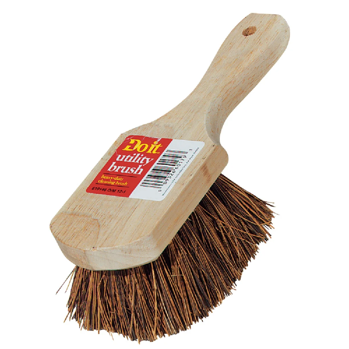 Minimalist Do it 9 In. x 3 In. Palmyra Bristle Fiber Wood Scrub Brush Stylish