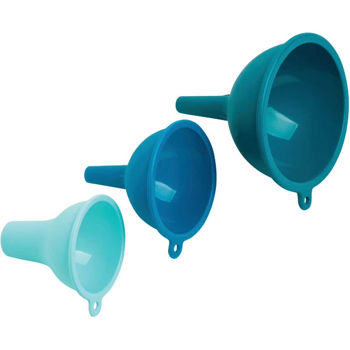 Fast Core Kitchen Silicone Funnels 3-Piece Selected