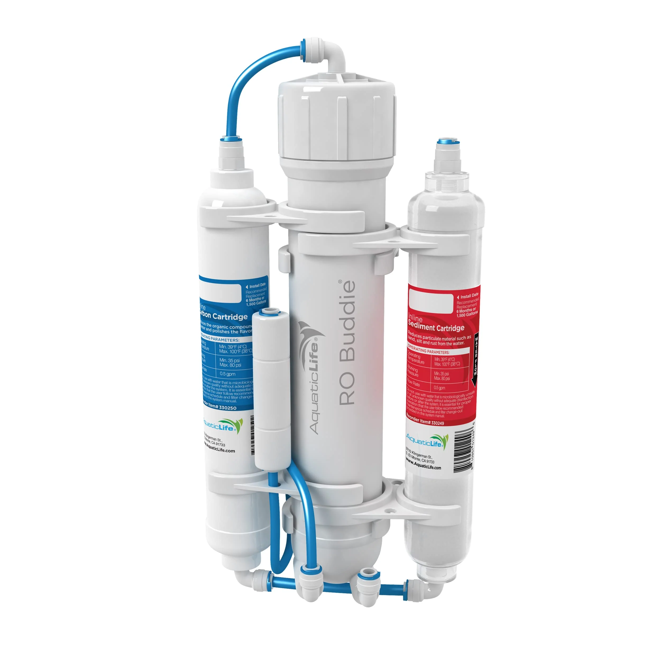 First-Class Aquatic Life RO Buddie 3-Stage RO System – 100 GPD Aquarium Water Filter High-Quality