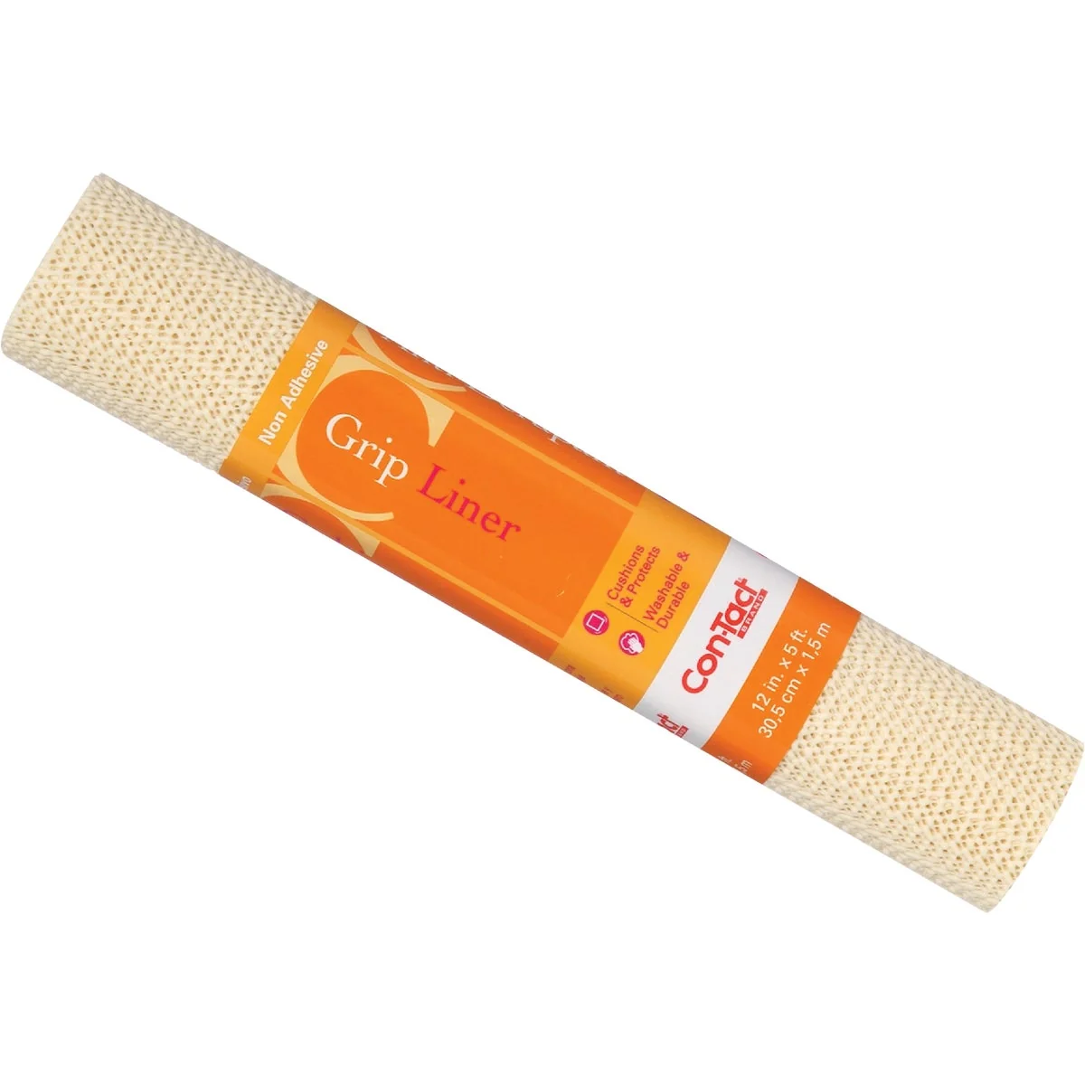 First-Class Con-Tact 12 In. x 5 Ft. Almond Beaded Grip Non-Adhesive Shelf Liner Clean