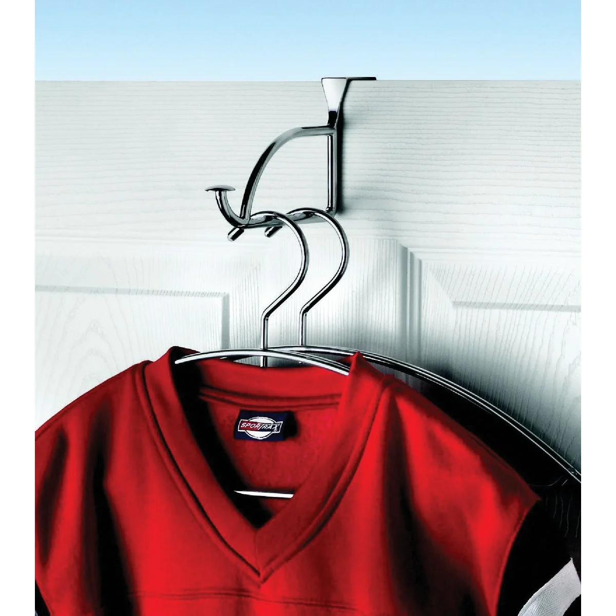 Refined Spectrum Chrome Over The Door Hanger Holder Reusable