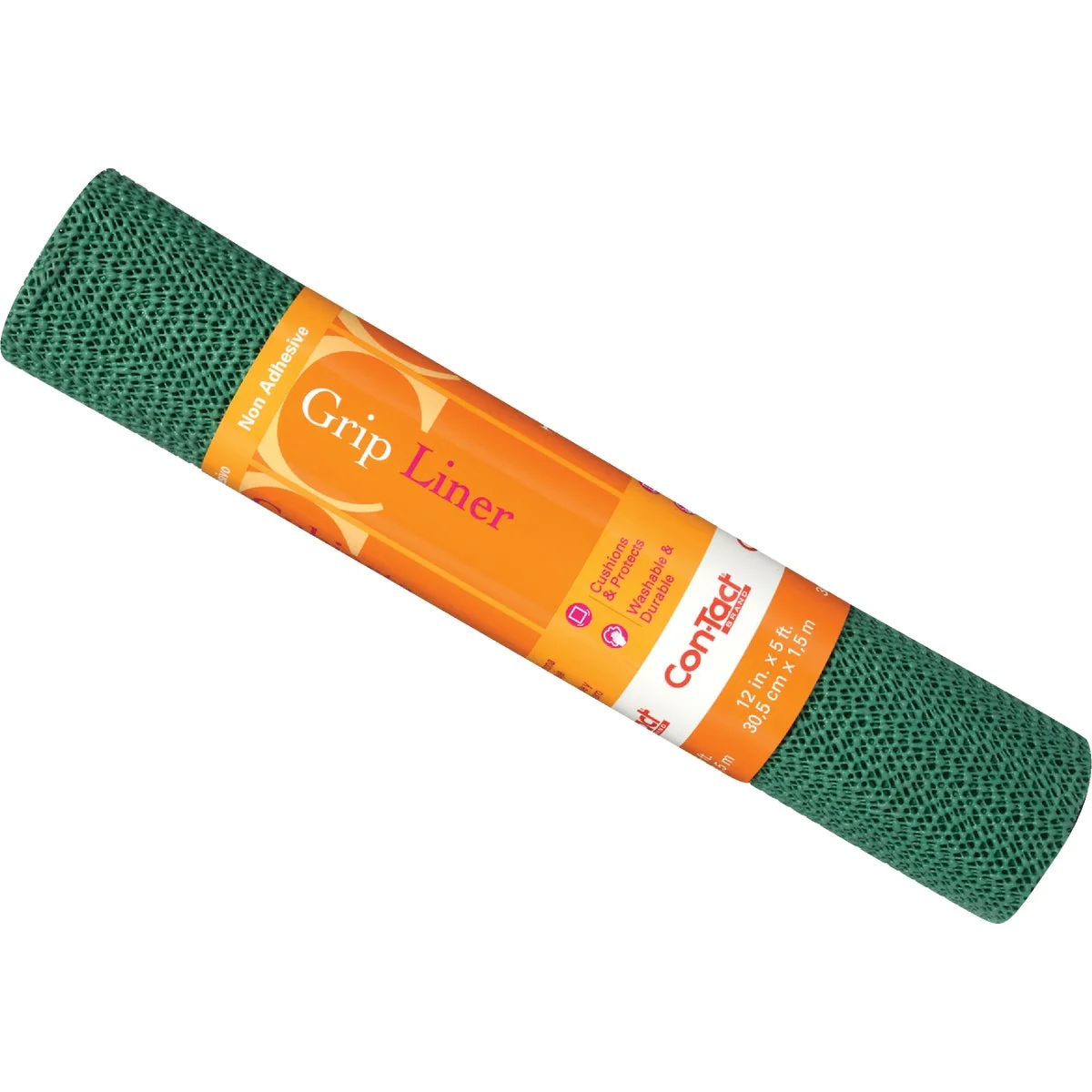 Pure Con-Tact 12 In. x 5 Ft. Hunter Green Beaded Grip Non-Adhesive Shelf Liner Unique