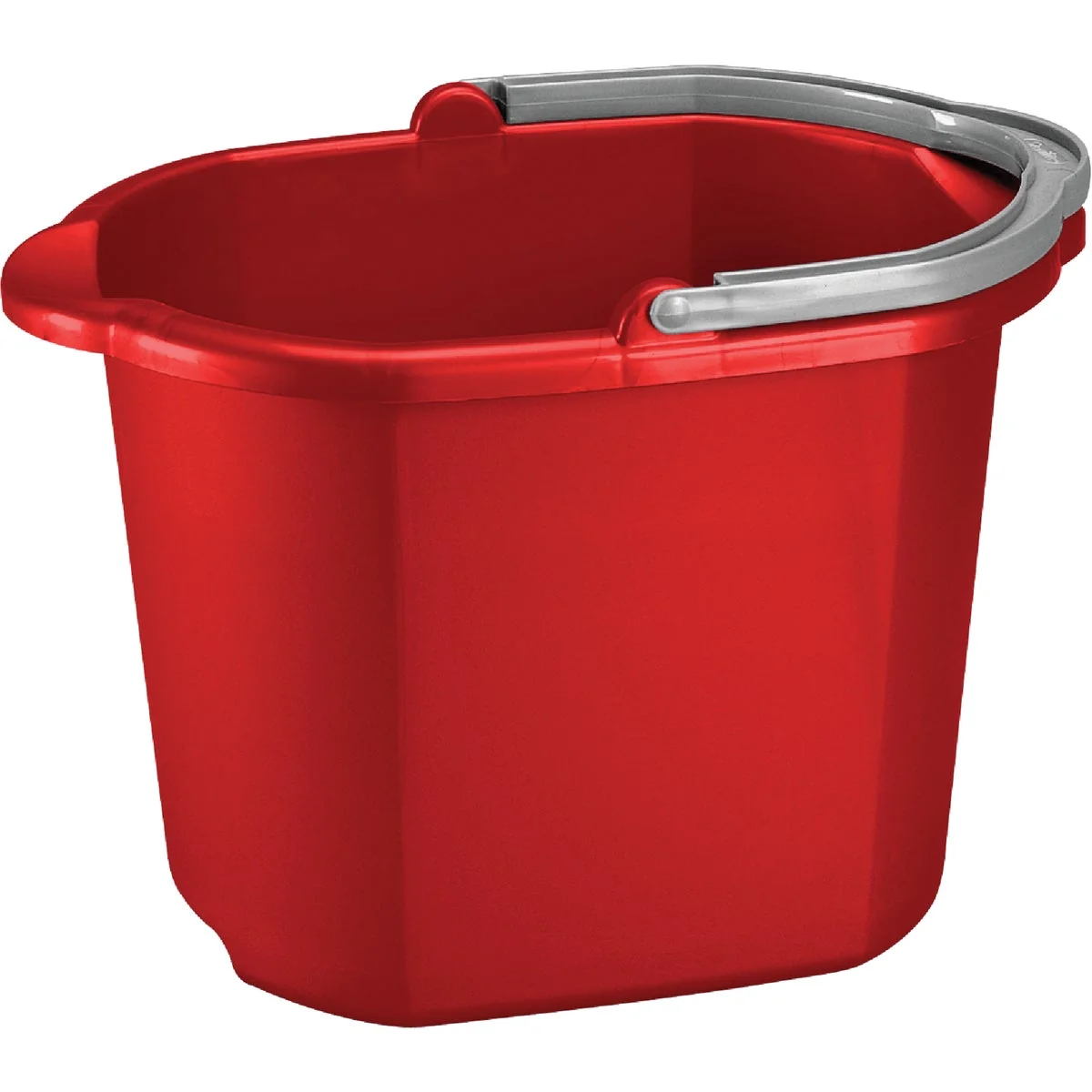 Traditional Sterilite 16 Qt. Red Dual Spout Bucket Organic