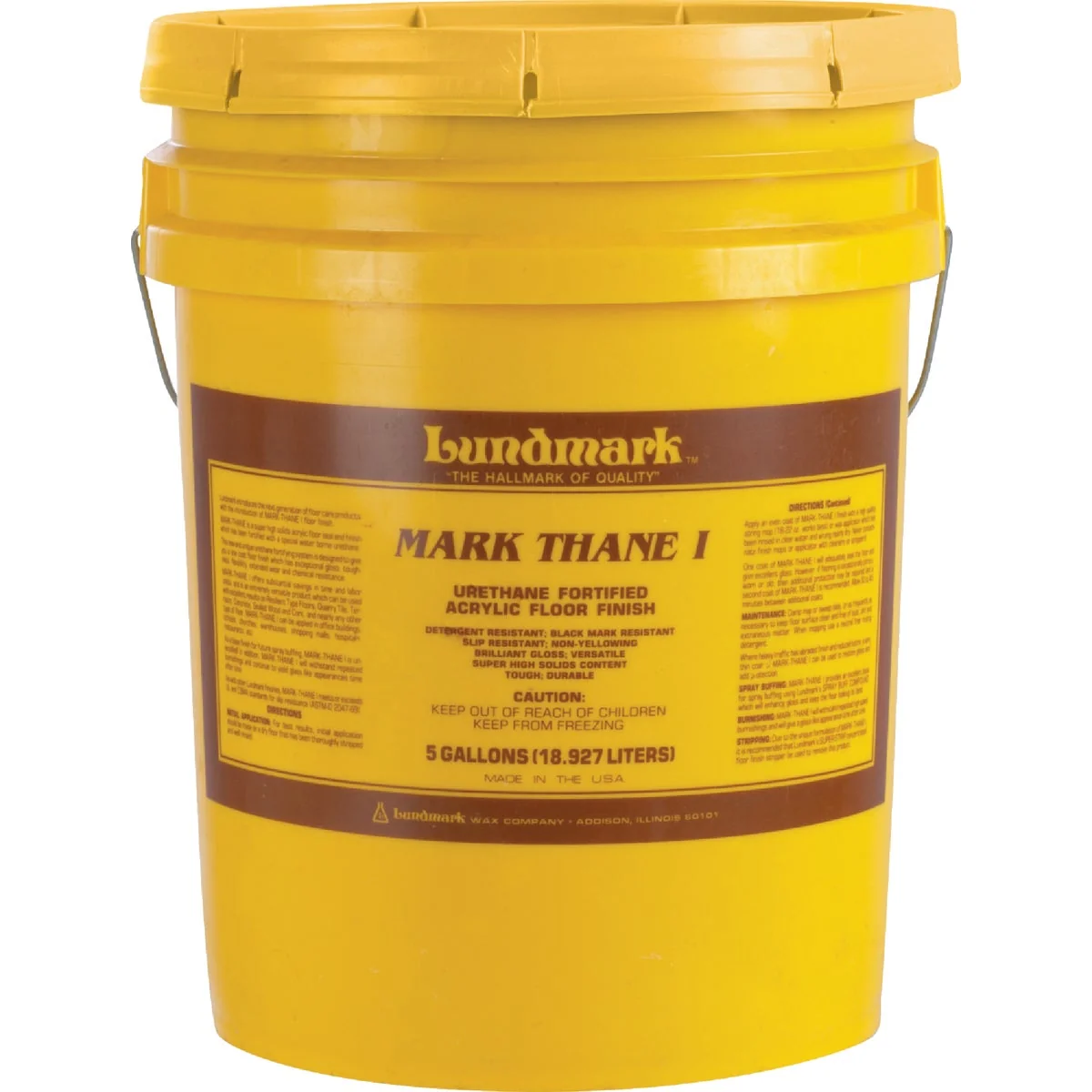 Dependable Lundmark 5 Gal. Mark Thane I Urethane Fortified Acrylic Floor Finish Professional