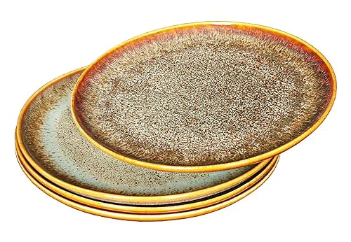 Next-Generation Ceramic Dinner Plates Dish Set 4 Count Efficient