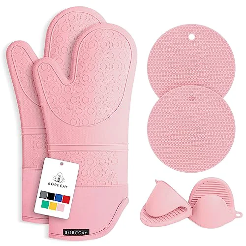 High-Grade Silicone Oven Mitts and Pot Holders Sets Trusted