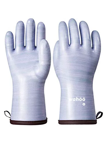 Organic LANON Wahoo Liquid Silicone Oven Mitts Fine