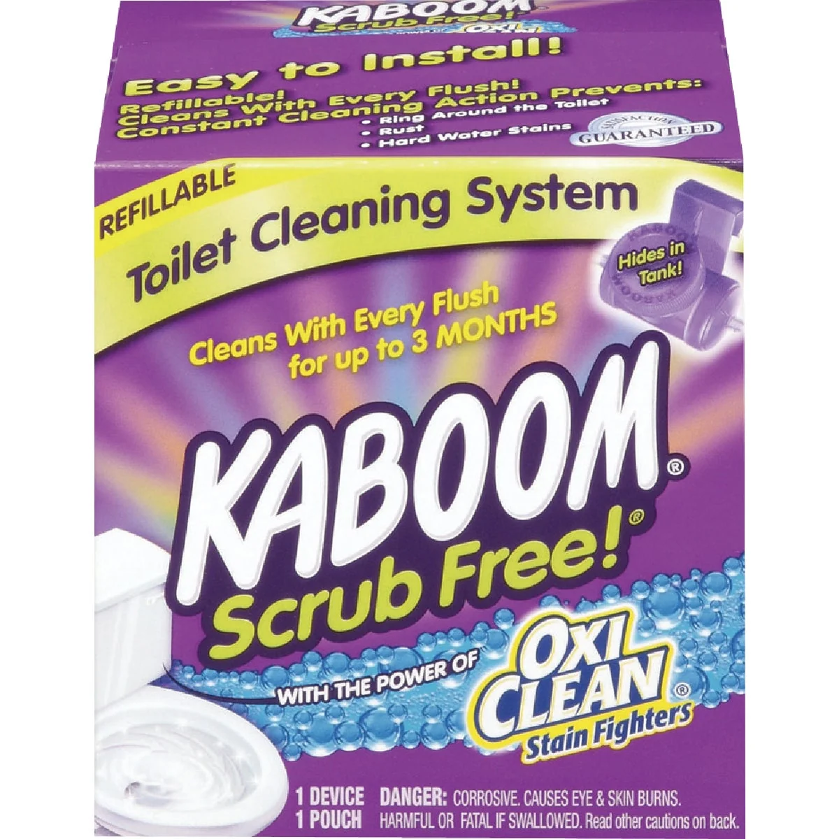 Outstanding KABOOM Scrub Refillable Automatic Toilet Cleaner System Exceptional