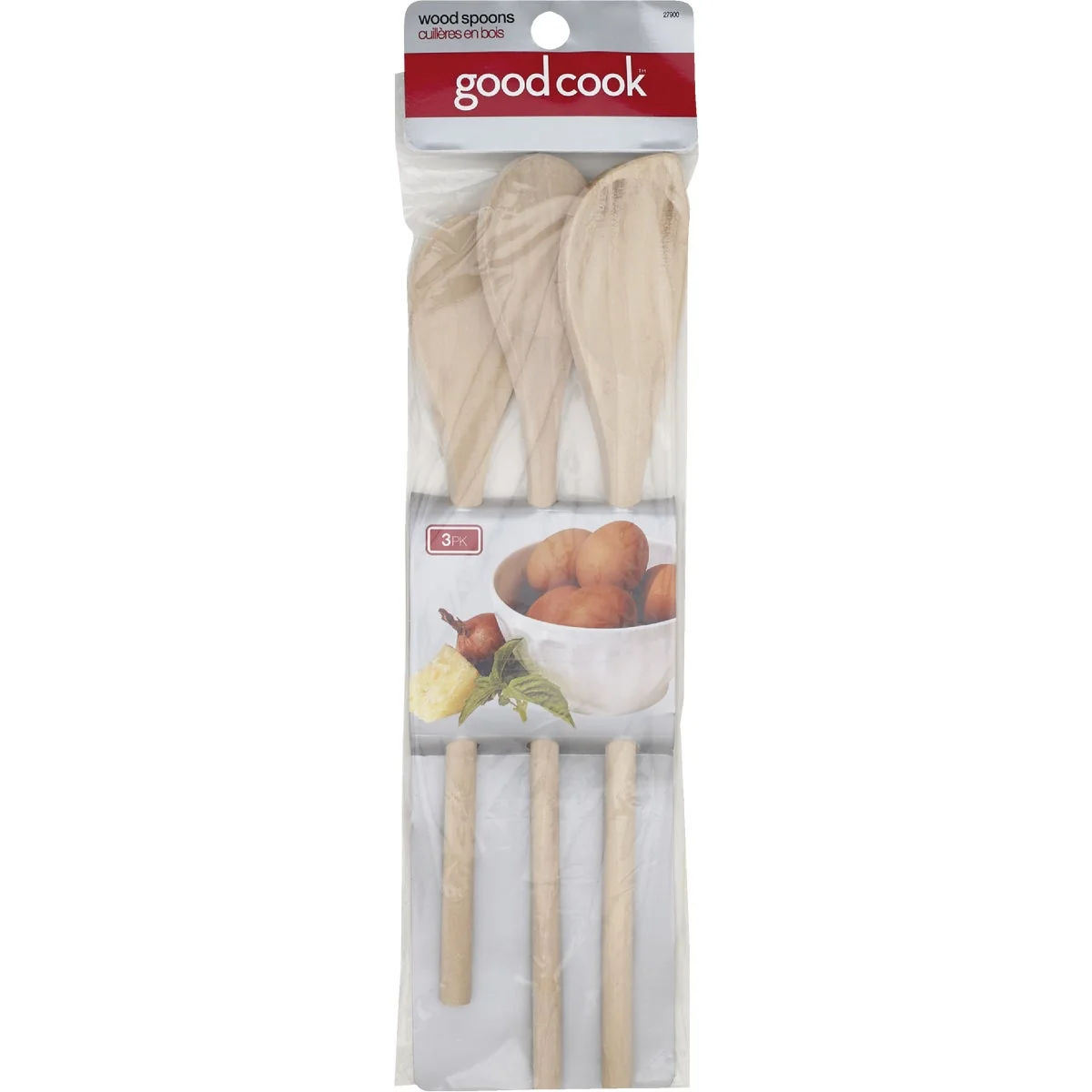User-Friendly Goodcook Wood Spoon Set 3-Piece Innovative
