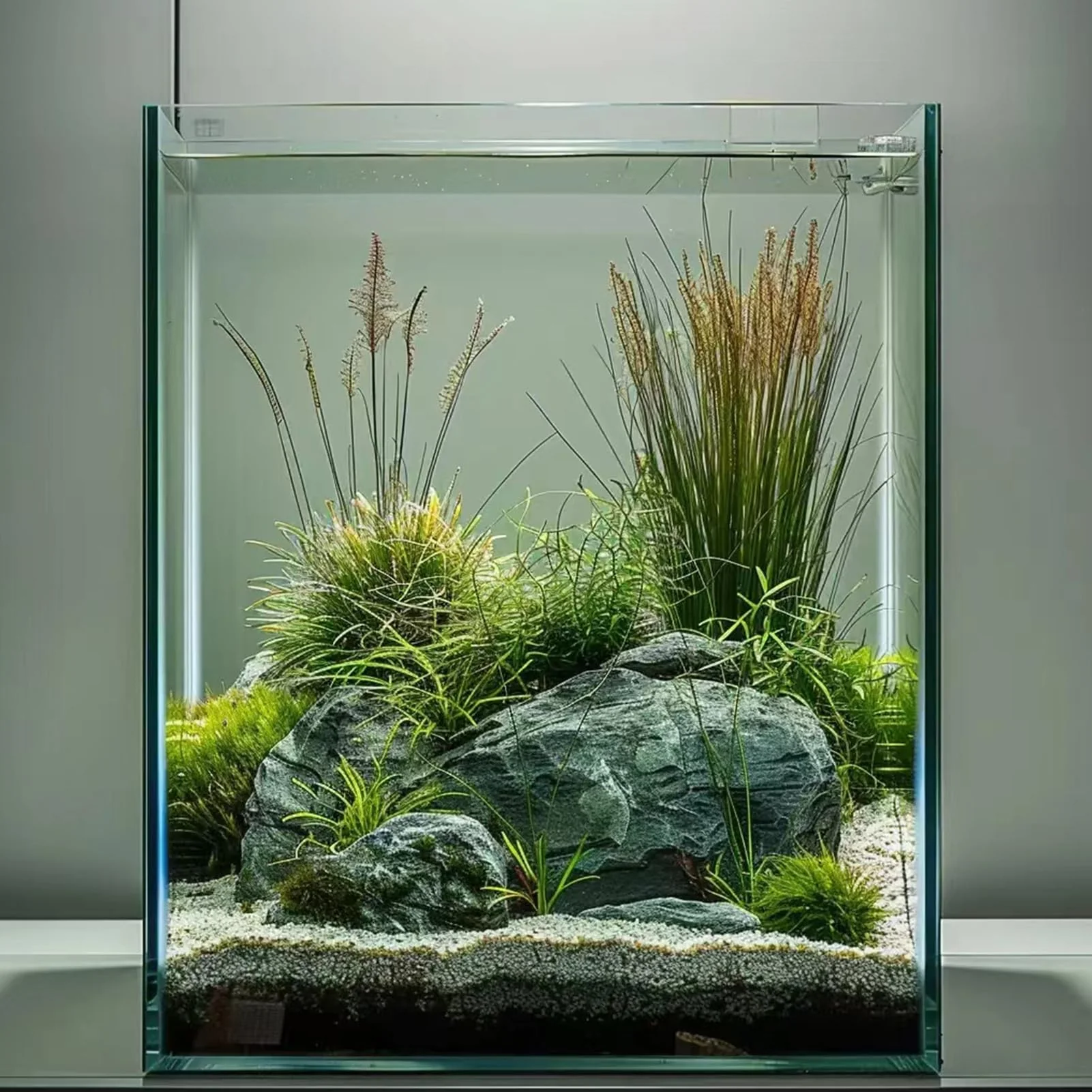 High-Grade Vimvins 5 Gallon Glass Fish Tank Easy-Care Small Aquarium for Betta Shrimp Plants Sustainable