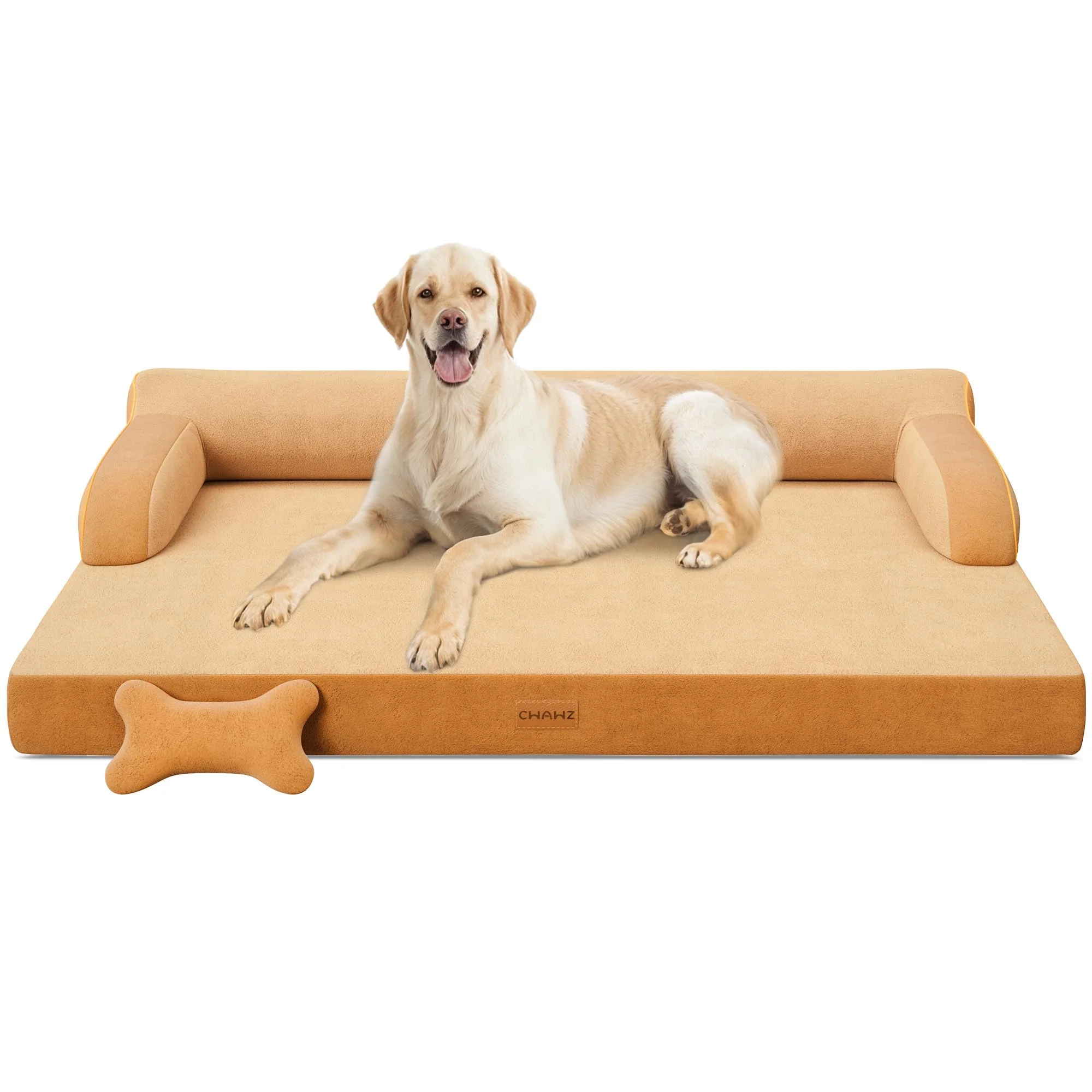 Green CWAWZ XL Plus Orthopedic Dog Bed for Large Dogs Cooling Memory Foam Waterproof Cover Versatile