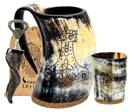 Stylish Viking OX Horn Mug Advanced