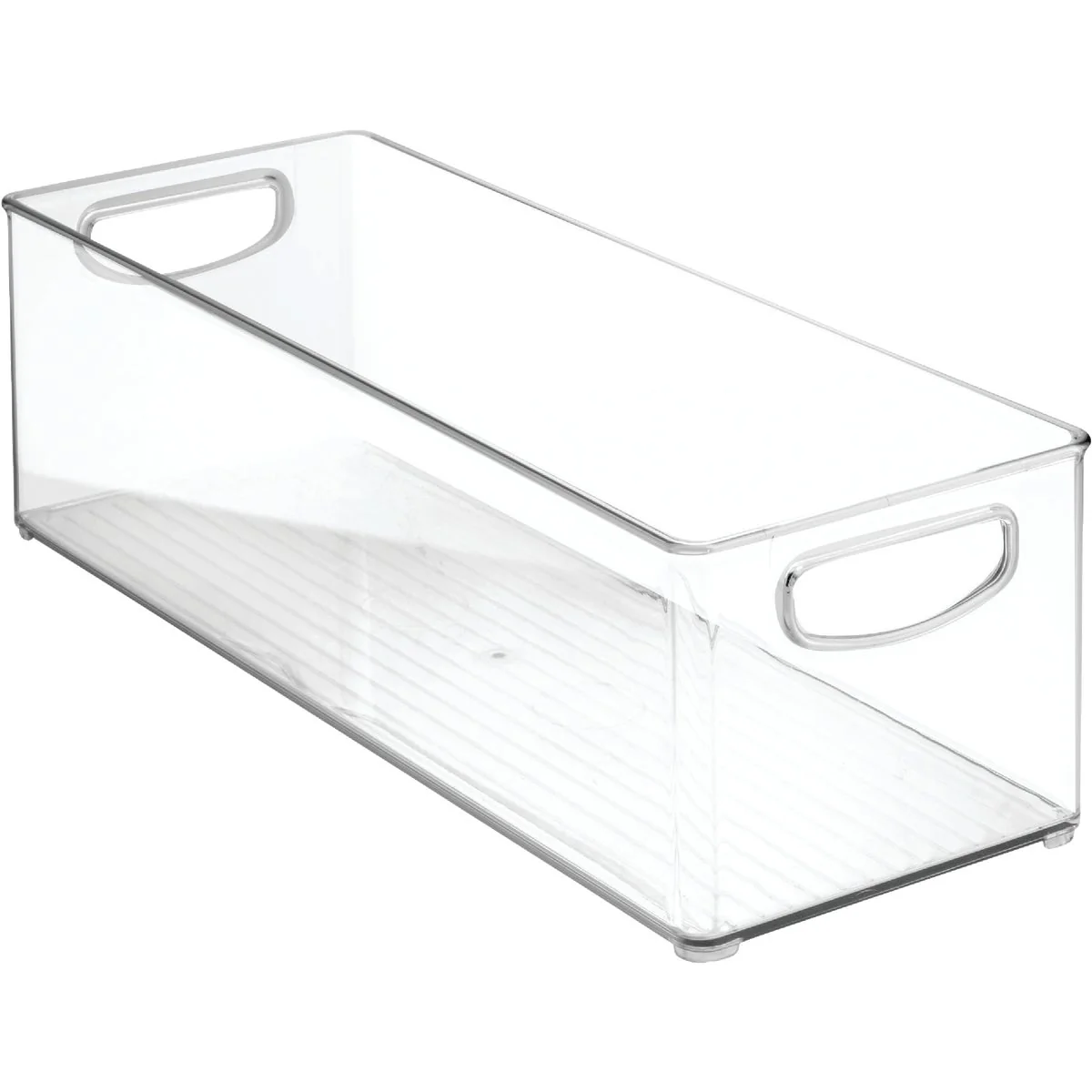Detailed InterDesign 6 In. W. x 16 In. D. x 5 In. H. Clear Kitchen Bin Recyclable