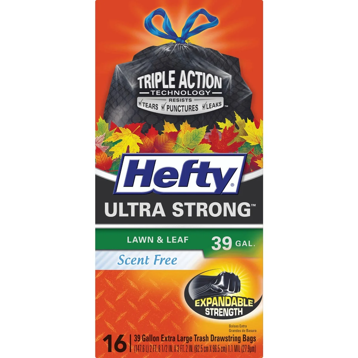 Next-Generation Hefty Ultra Strong 39 Gal. Extra Large Black Trash Bag 16-Count First-Class