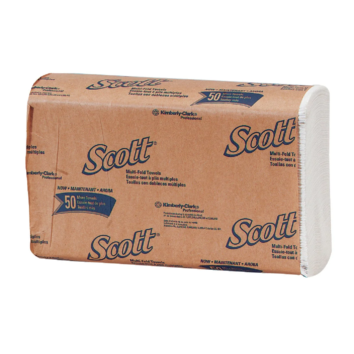 Fine Kimberly Clark Scott Essential Multi-Fold White Hand Towel 16-Count Long-Lasting