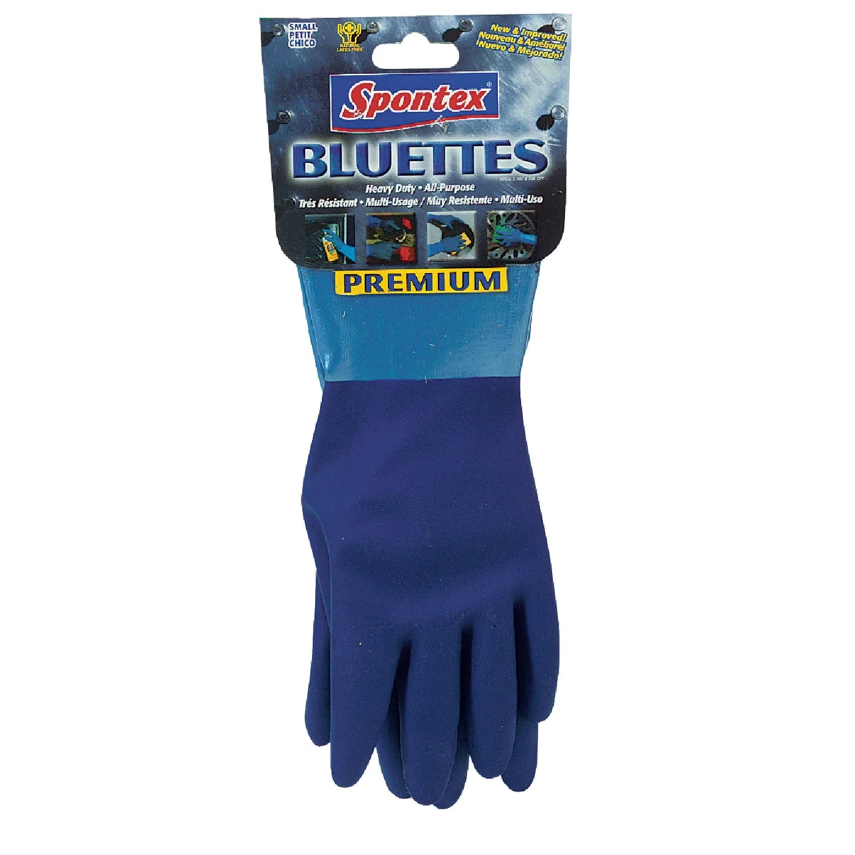 Original Spontex Bluettes Large Neoprene Rubber Glove Natural