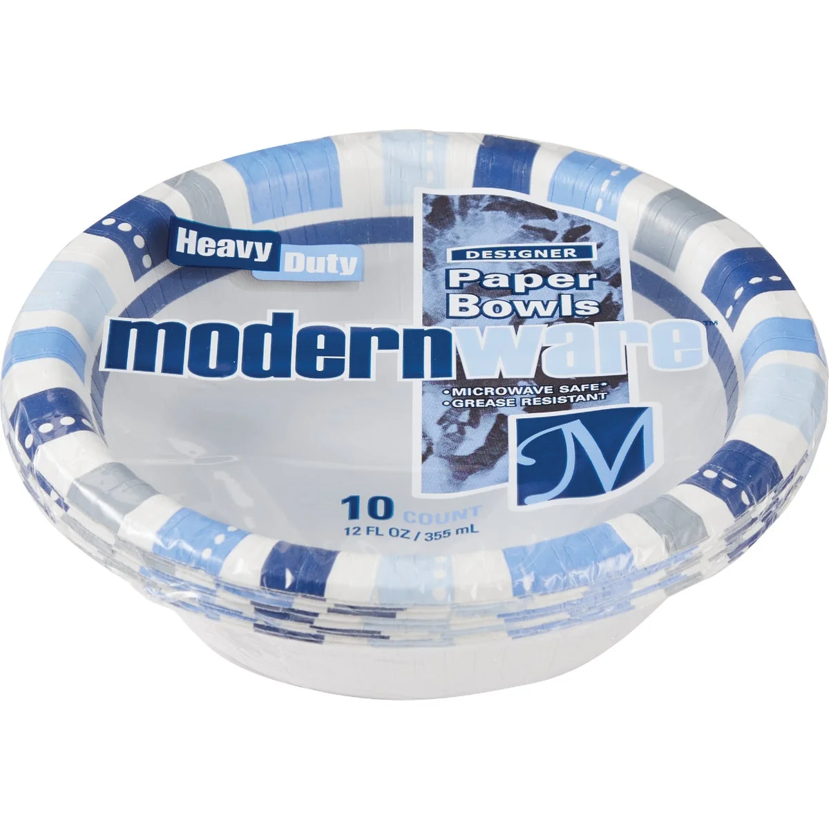 Trendy AJM 12 Oz. ModernWare Paper Bowls 10-Count Flexible