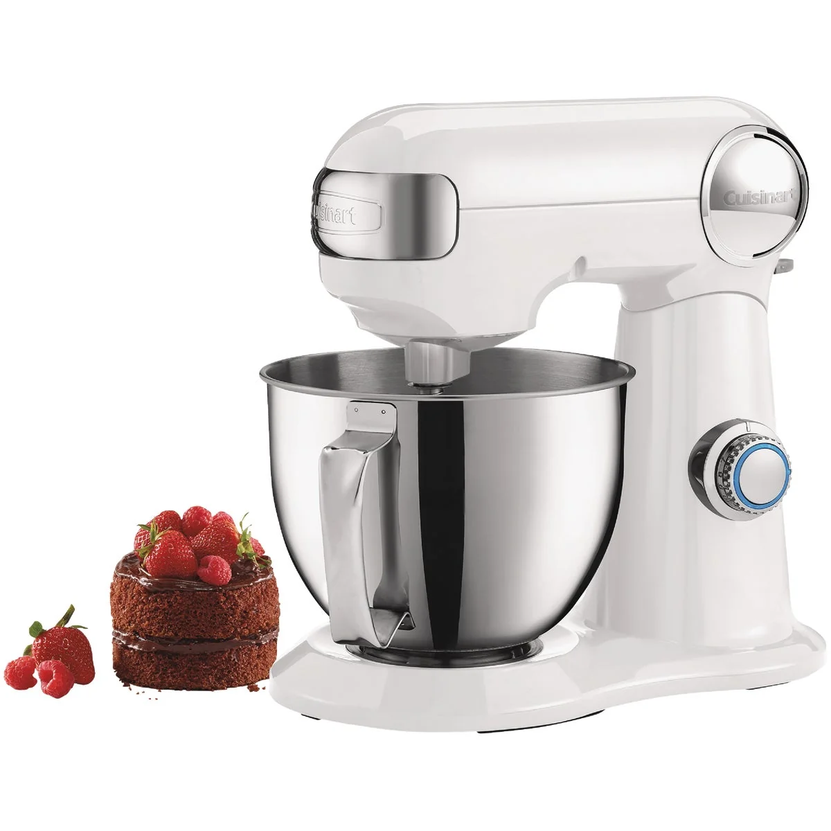 Fine Crafted Cuisinart Precision Master 5.5 Qt. White Linen Stand Mixer Solid