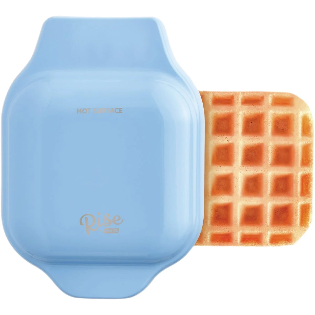 Organic Rise by Dash 4 In. Light Blue Mini Waffle Maker High-Grade