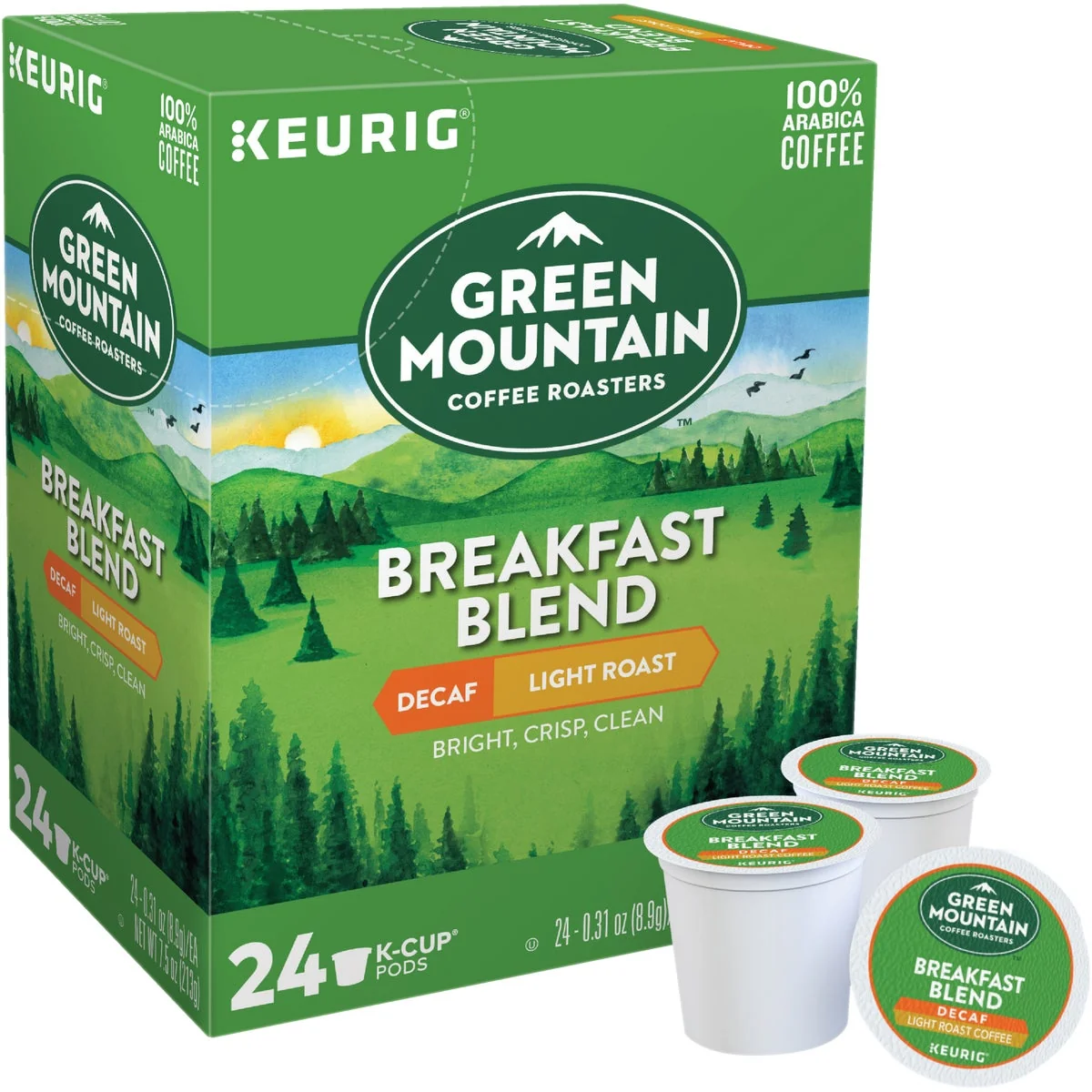 Reliable Keurig Green Mountain Coffee Roasters Breakfast Blend K-Cup 24-Pack Environmentally Friendly