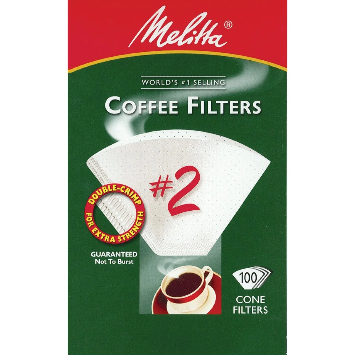 Efficient Melitta 2 Cone 4-6 Cup Coffee Filter 100-Pack Expertly Made