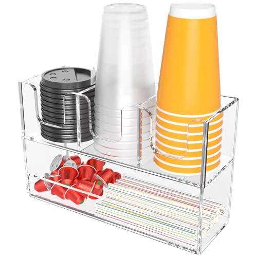Pure 4 Compartment Cup Holder for Countertop Fine