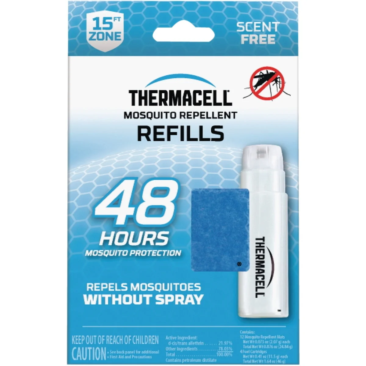 Luxury Thermacell 48 Hr. Mosquito Repellent Refill 4-Pack Sustainable