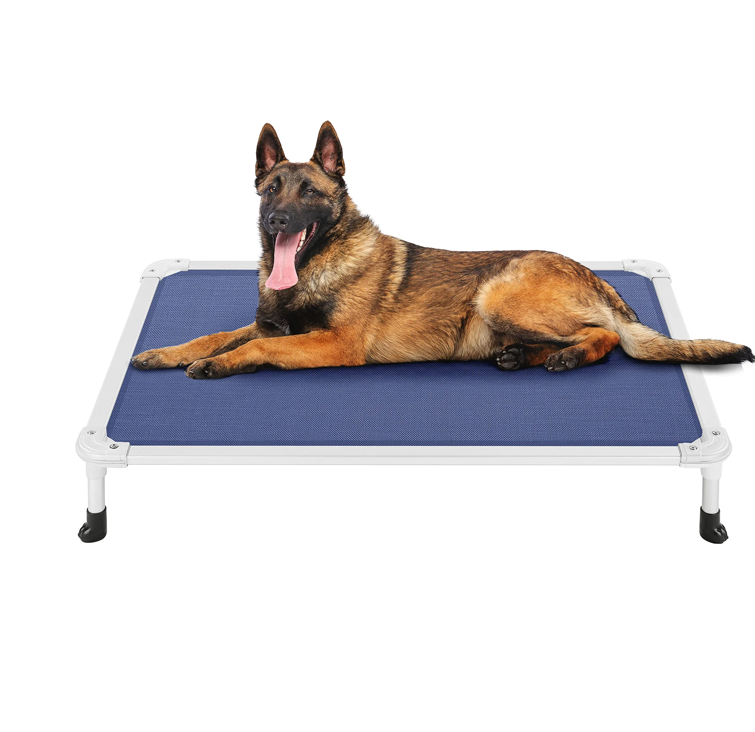 Premium Material Veehoo Chew Proof d Dog Bed - Blue Large 42x30x7 Raised Pet Cot Effective