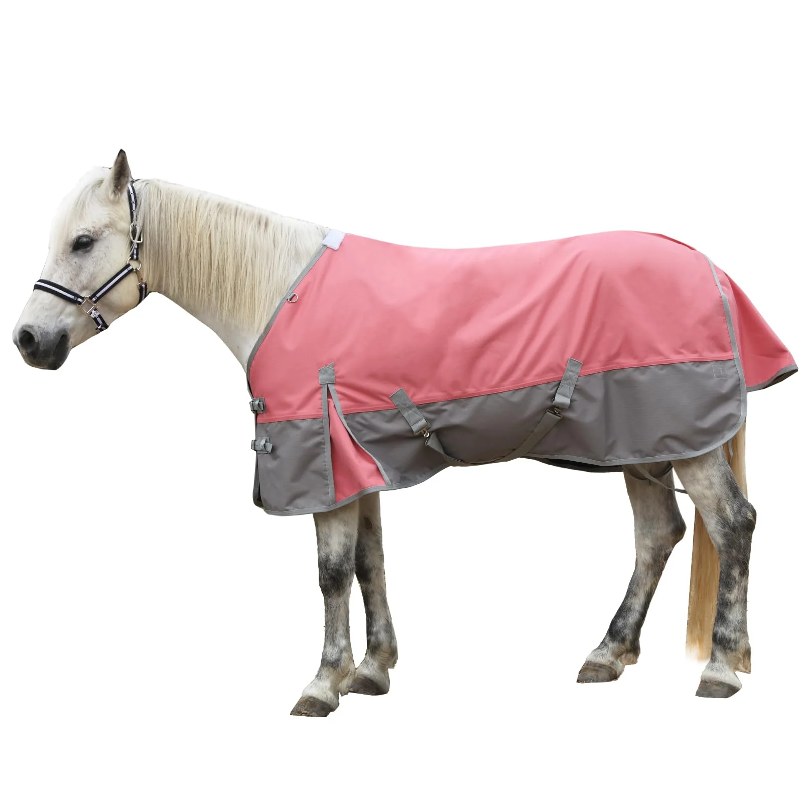 Sustainable Gallopoff 1200 Denier Rip-Stop Turnout Rain Sheet – Lightweight Waterproof Breathable Horse Blanket No Fill Pinkgrey 75 Efficient