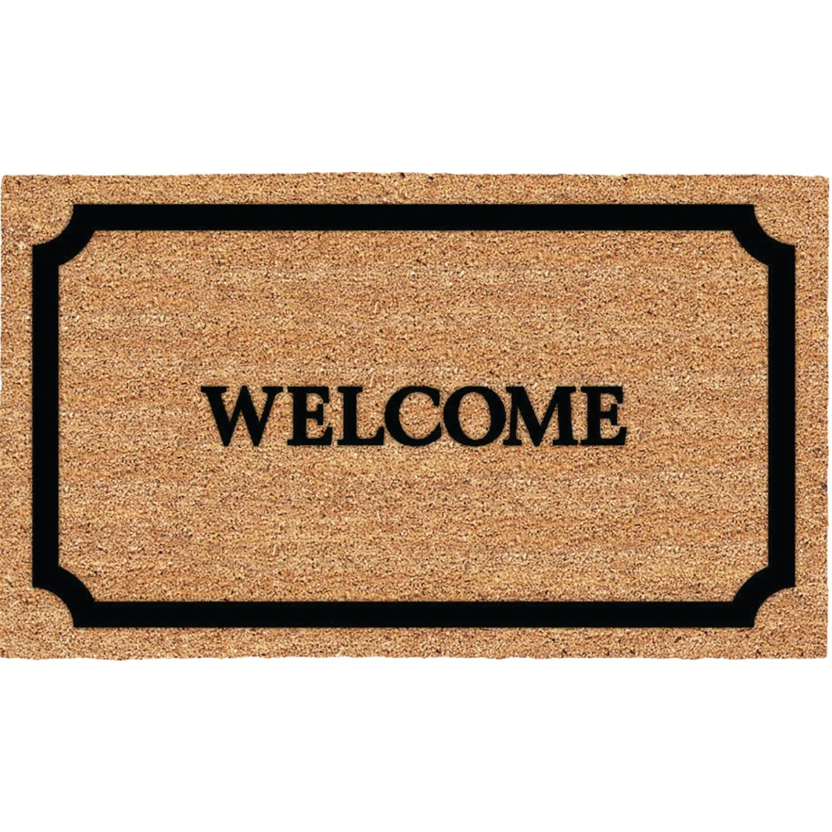 Premium Americo Home Welcome 18 In. x 30 In. Coir Vinyl Door Mat Safe