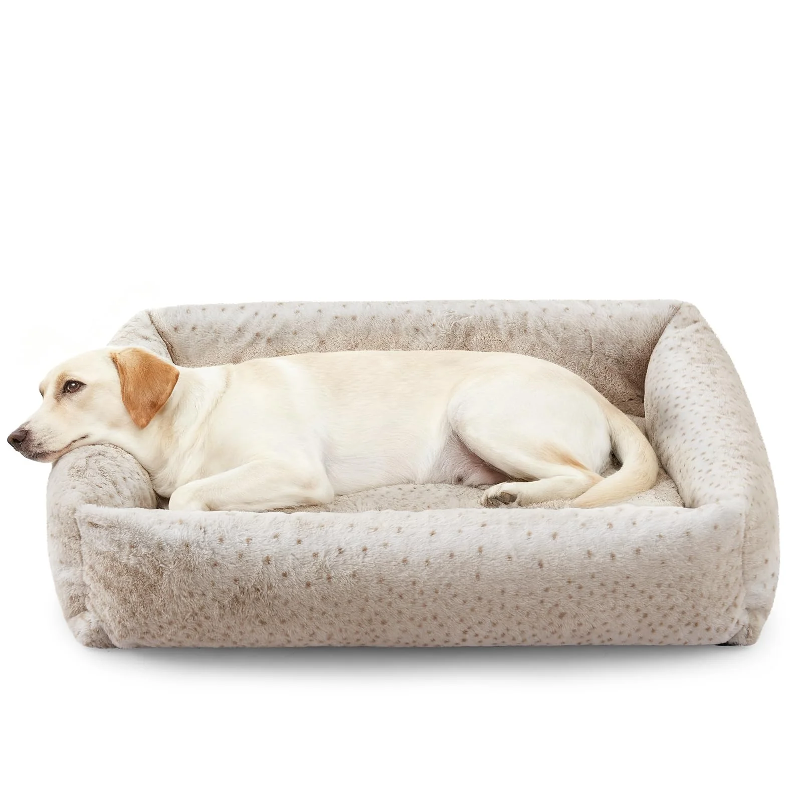 Genuine JOEJOY XL Dog Bed – Large Orthopedic Washable Corduroy Fleece Bed with Non-Slip Bottom Flexible
