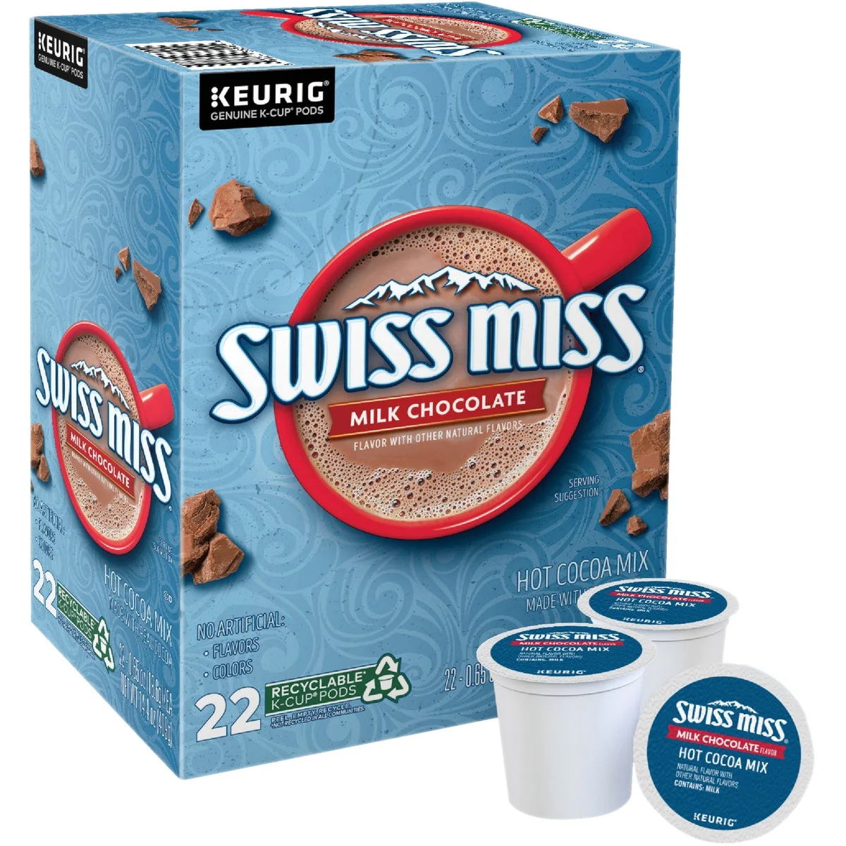 Luxury Keurig Swiss Miss Milk Chocolate Hot Cocoa K-Cup 22-Pack Clean