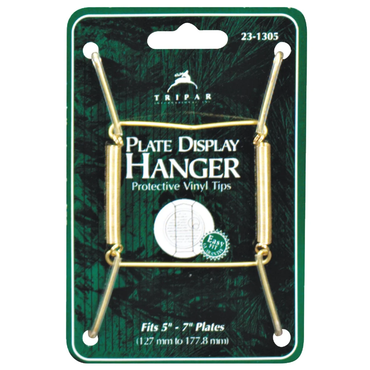 Practical Tripar 5 In. to 7 In. Brass Wire Plate Hanger Fashionable