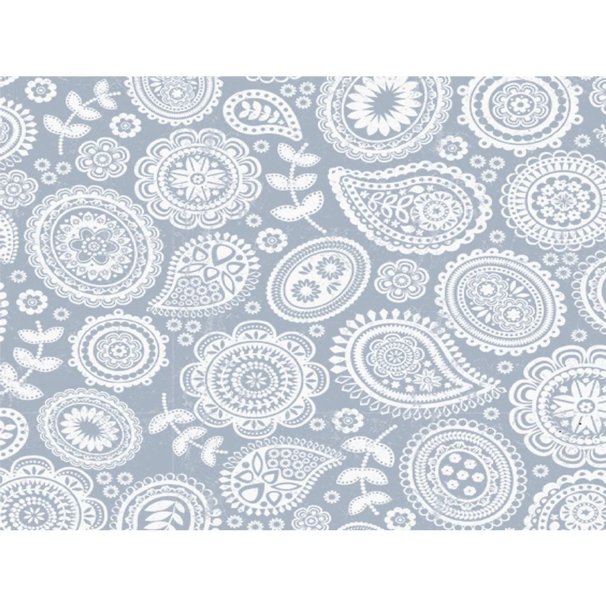 Powerful Con-Tact Grip Print 18 In. x 4 Ft. Paisley Pewter Non-Adhesive Shelf Liner Efficient