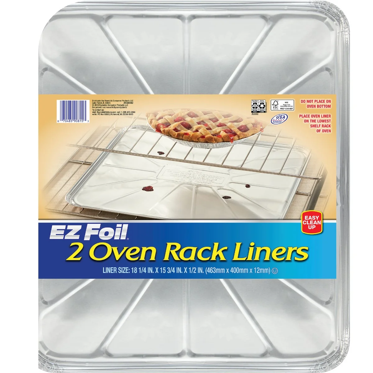 Healthy EZ Foil 15.75 In. x 18.25 In. Oven Rack Liner 2-Count Sophisticated