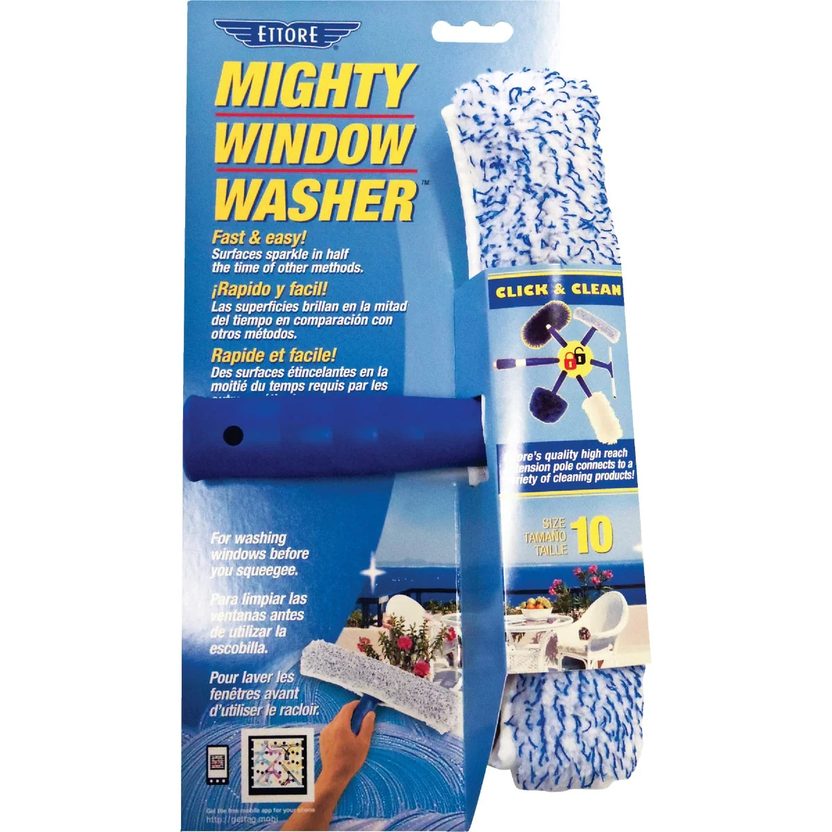 Reliable Ettore Mighty Window Washer 10 In. Plastic Window Washer Official