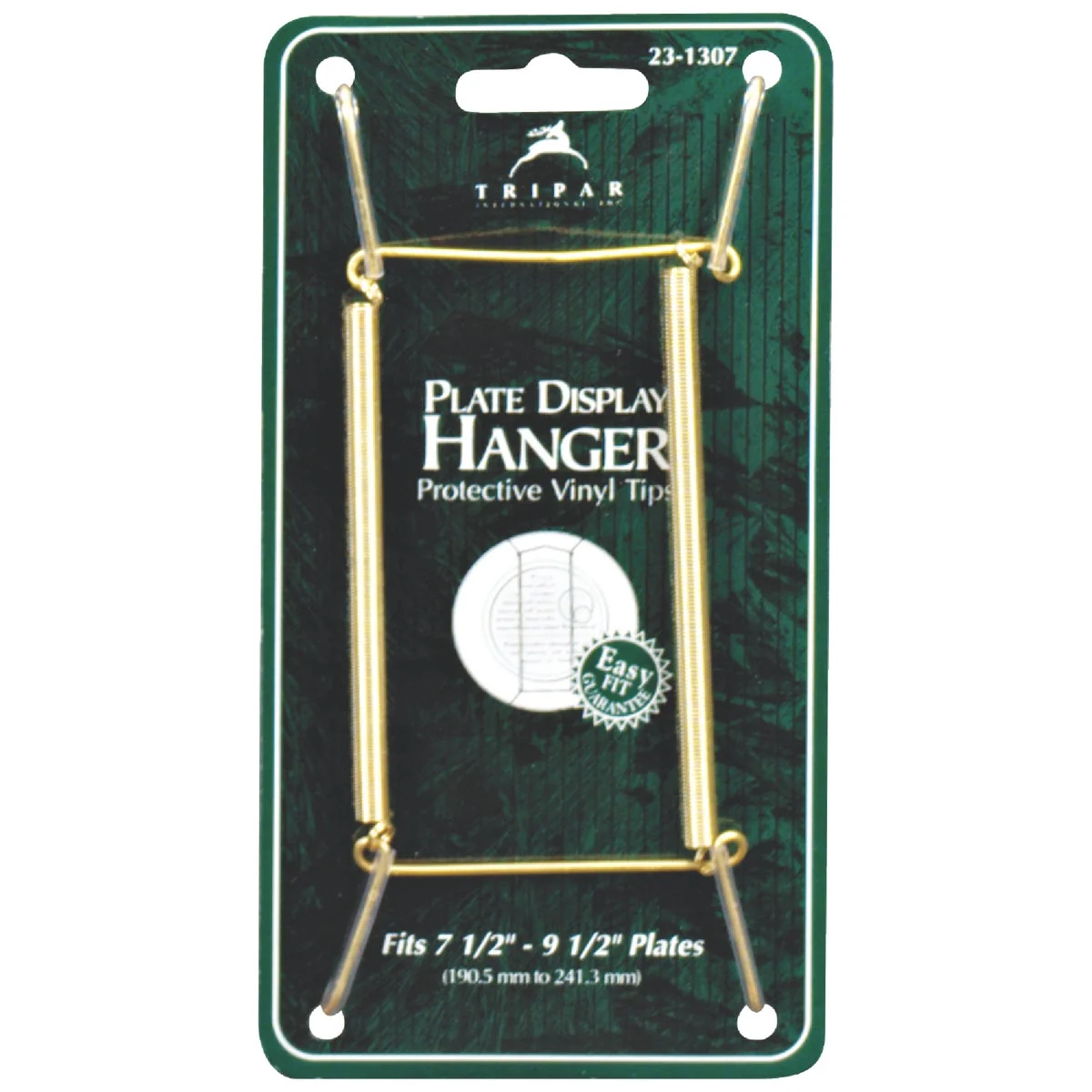 Powerful Tripar 7-1 2 In. to 9-1 2 In. Brass Wire Plate Hanger World-Class