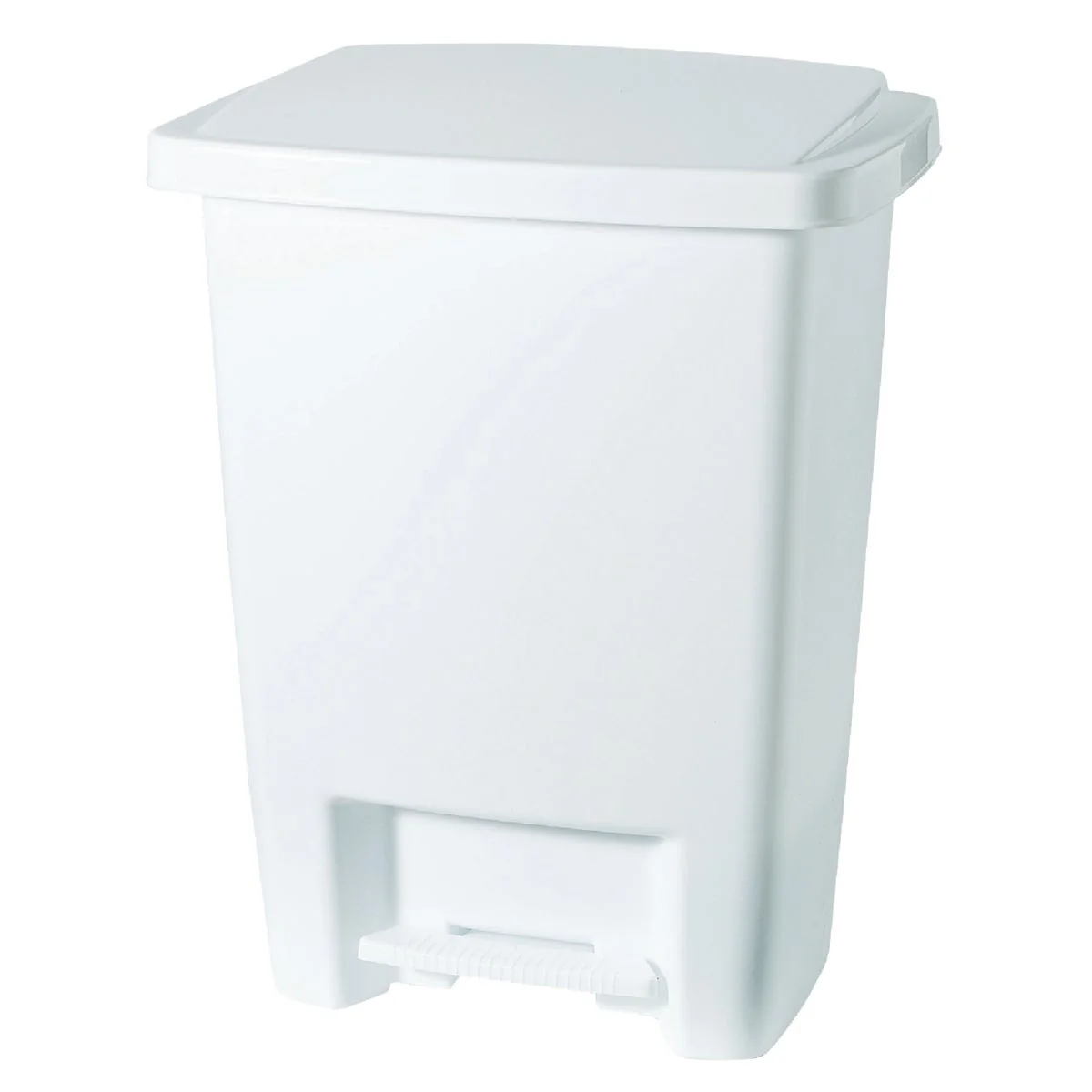 Fine Rubbermaid 33 Qt. White Step-On Wastebasket Traditional