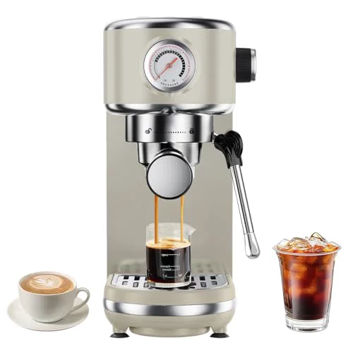 Smooth Espresso Machine with Milk Frother Fashionable