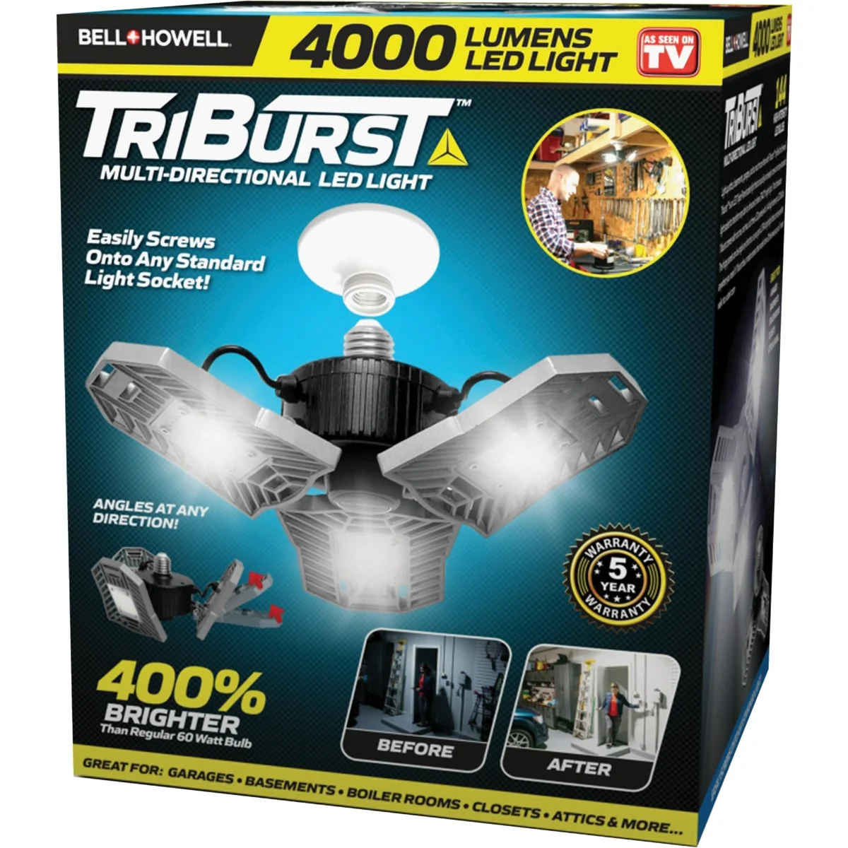 Fine TriBurst 4000 Lm. LED High-Intensity Light Bulb Healthy