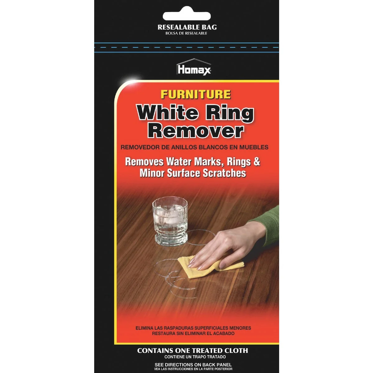 Easy-to-Use Homax Furniture White Ring Remover Cloth Prestigious