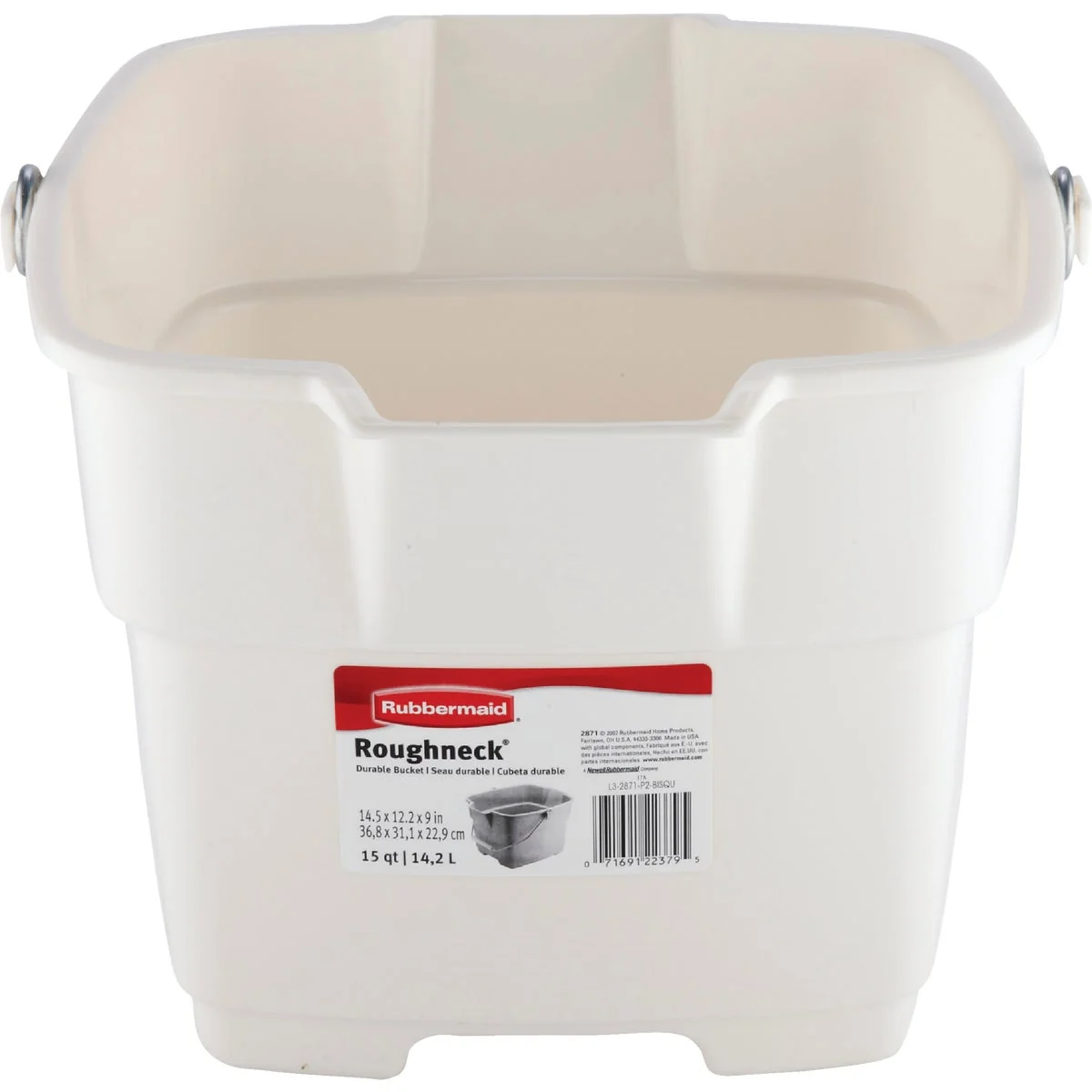 Stylish Rubbermaid Roughneck 15 Qt. Bisque Bucket Smart