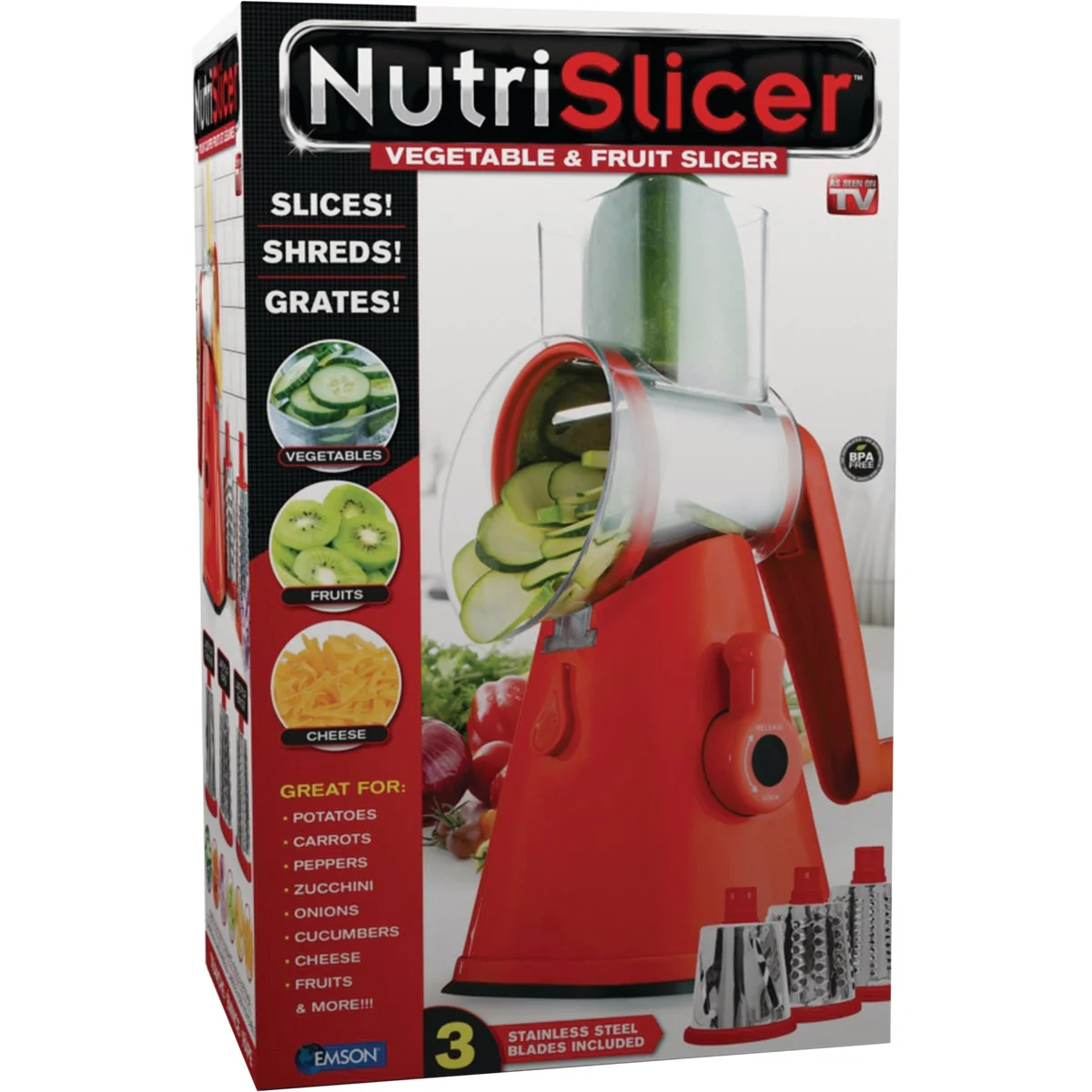 Elegant NutriSlicer 11 In. Vegetable Fruit Slicer Quality