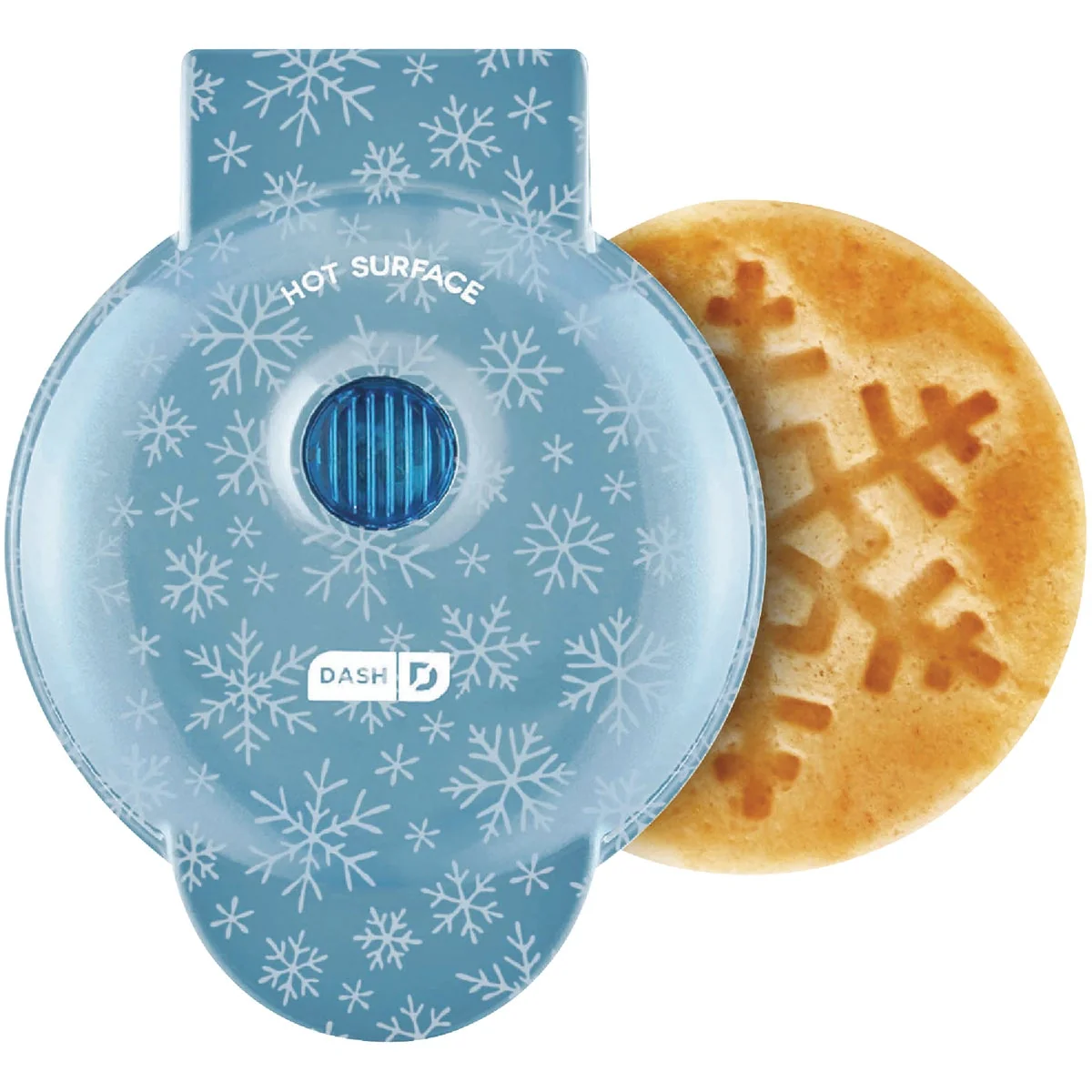 Contemporary Dash 4 In. Snowflake-Print Mini Waffle Maker Expertly Made