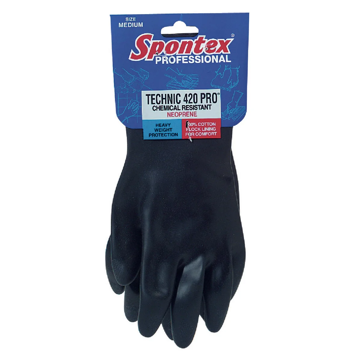 Innovative Spontex Technic 420 Pro Large Neoprene Rubber Glove Elegant