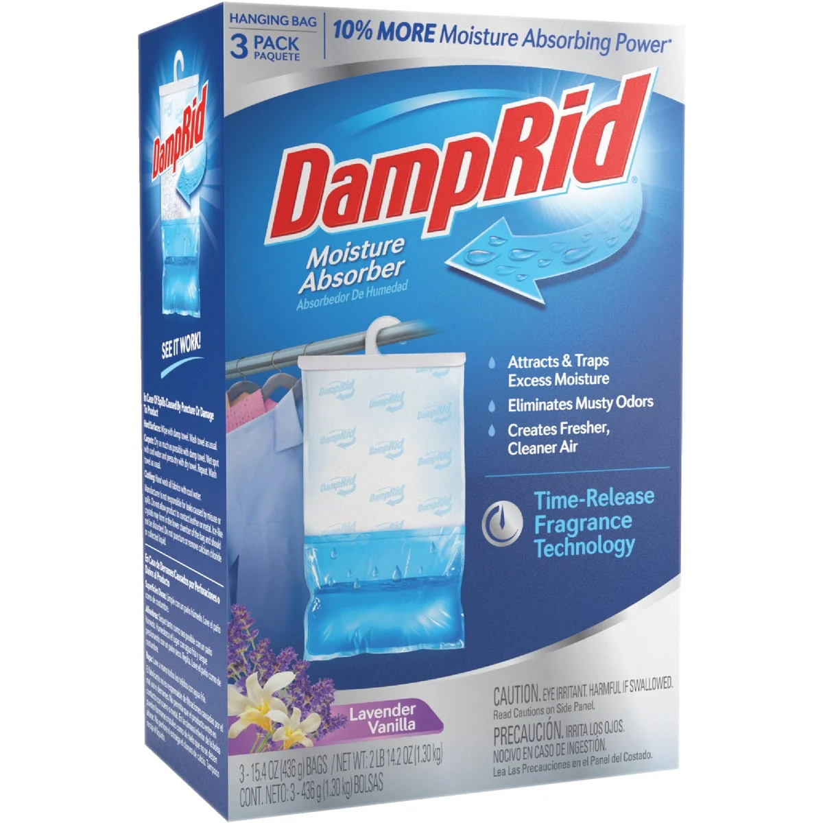 Solid DampRid 15.4 Oz. Lavender Vanilla Hanging Moisture Absorber 3-Pack High-Quality