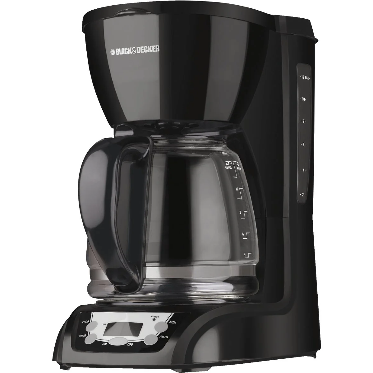 Durable Black Decker 12 Cup Programmable Black Coffee Maker Powerful