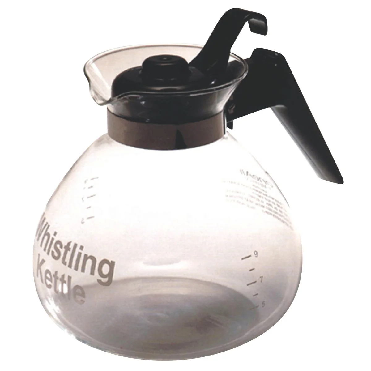 Genuine Medelco 3 Qt. Glass Stovetop Whistling Tea Kettle High-Quality